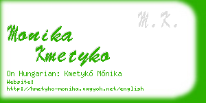 monika kmetyko business card
